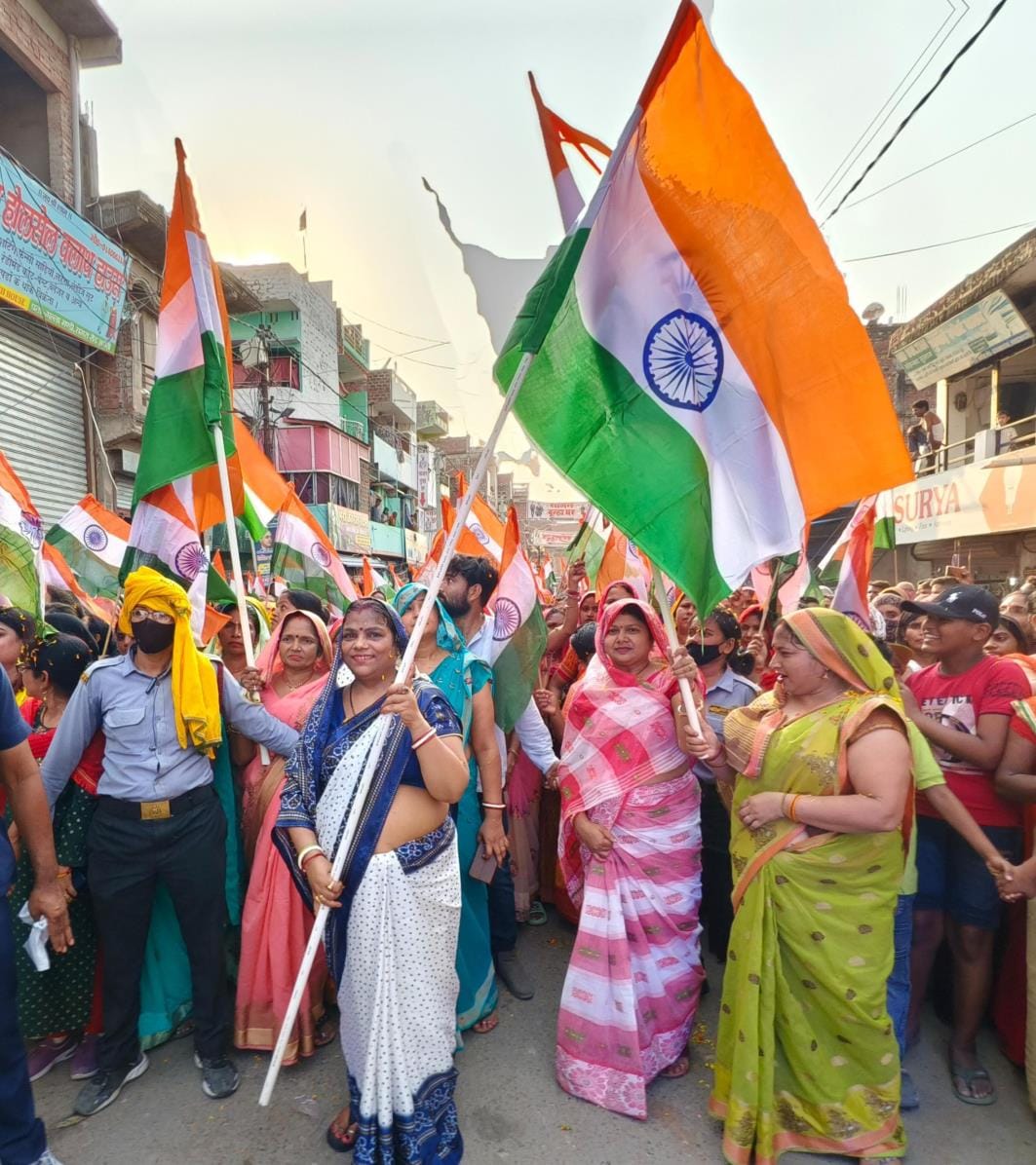 BJP took out Tiranga Yatra