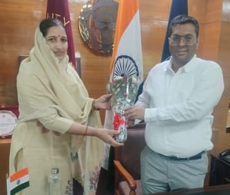 NP Chairperson met the Deputy Commissioner and gave information about the development works.