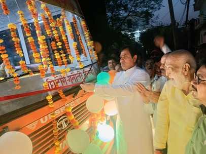 Roadways bus service started from Ghitora village to Kanpur