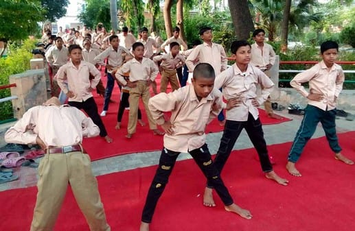 BSA played carrom and chess with children in summer camp
