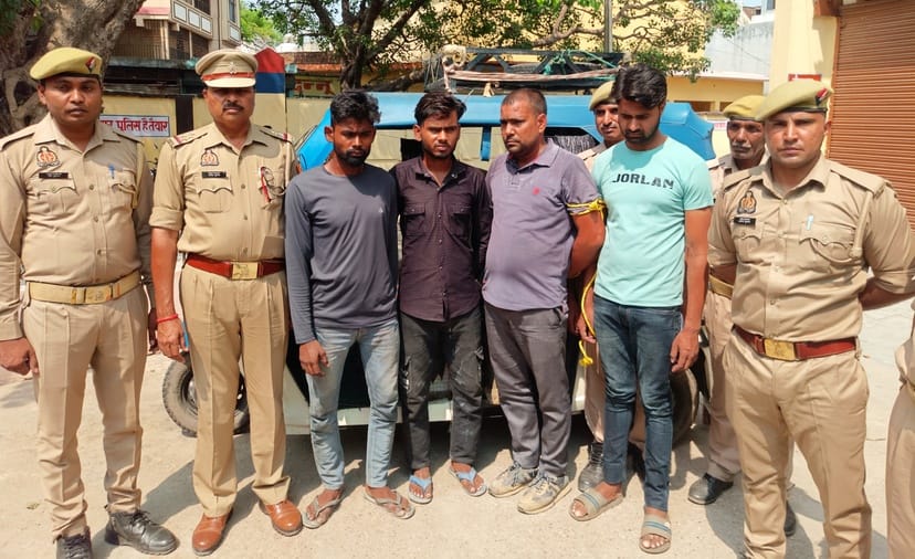 Four people sent to jail on charges of stealing iron during highway construction