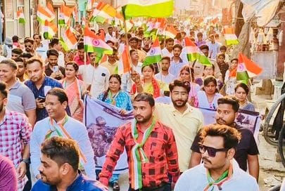 Tiranga Yatra taken out in honor of army