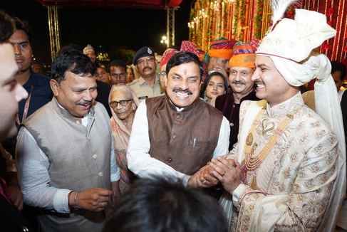 CM Mohan Yadav attended wedding of Energy Minister Prahdhuman Singh's daughter