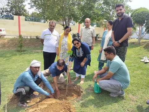 IGU Vice Chancellor performed Havan and also planted saplings