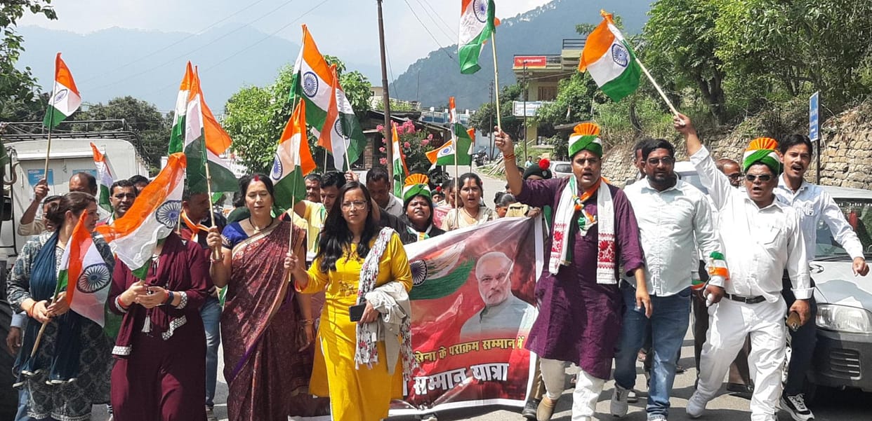 Tiranga Yatra taken out on the success of Operation Sindoor