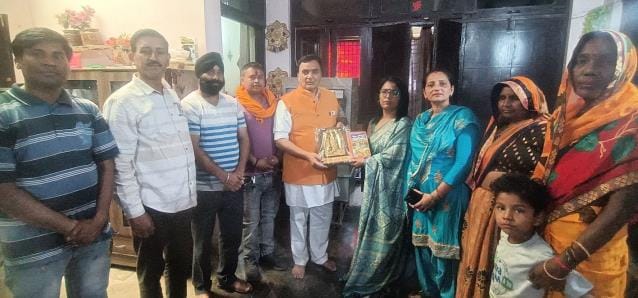 Mandal president of BJP Mahila Morcha honored