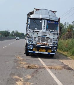 Cleaner changing truck tyre crushed to death by another vehicle, driver injured