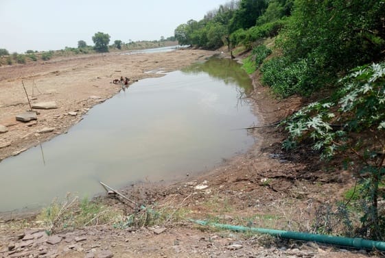 Passengers and employees at Ghatera station are drinking contaminated river water