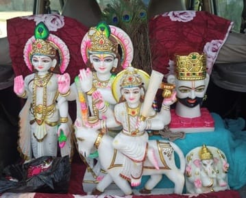 Five idols including Khatu Shyam will be installed in Durga temple