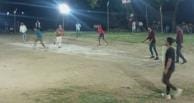 Pokhar Bhitwa and Vaidola team dominated in the Night Handrum Cricket Tournament