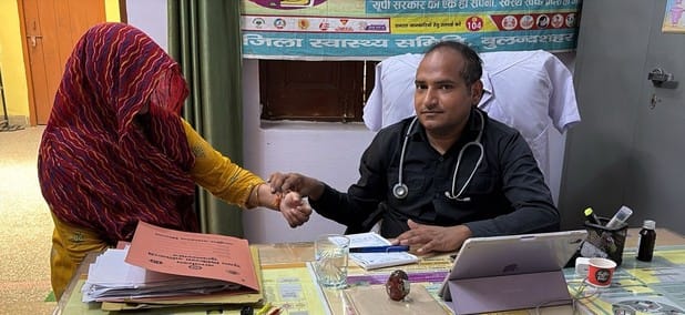 There was a queue of viral and cold patients in Arogya Mela