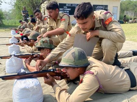 Young shooters are being trained under the aegis of 73 battalion