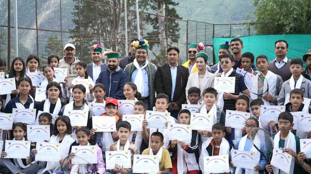 Minister arrived at the closing ceremony of coaching camp in Rikangpio