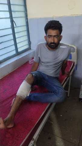 Brother-in-law and brother-in-law who cheated a farmer of Rs 1 lakh were injured in an encounter