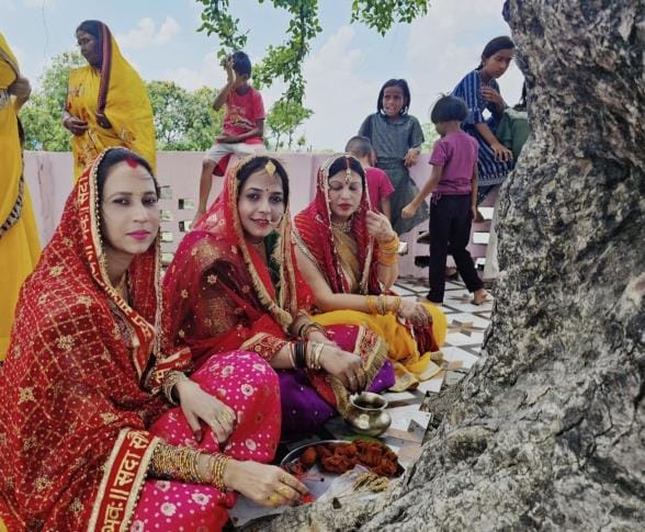 By observing Vat Savitri fast, married women wished for the long life of their husbands.