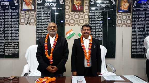 The newly appointed office bearers of the Bar Association took charge
