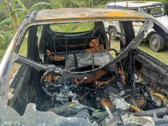 fire in bolero and Car