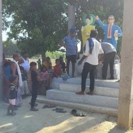 Anarchists broke the statue of Dr. Ambedkar, police got it repaired
