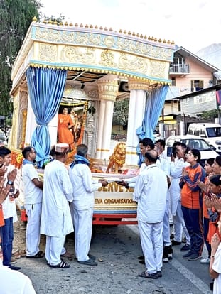 Satya Sai Baba's divine chariot journey reached Kullu