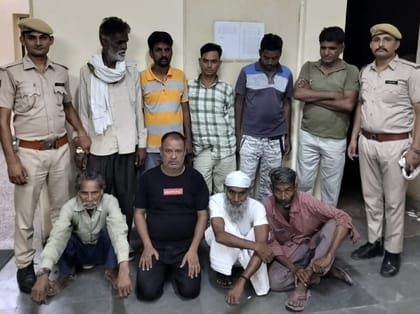 Ajmer News: Kotwali police and DST took joint action, 21 bookies arrested along with cash worth 30 thousand