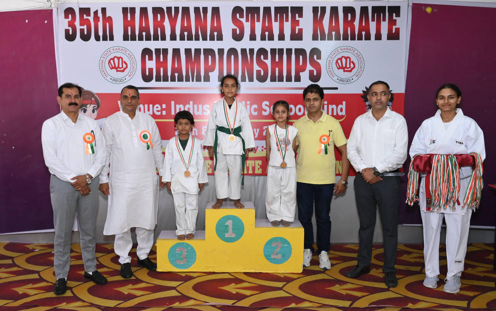 35th Haryana State Karate Competition concluded, Lokesh Jind first in 10 years 30 kg weight category