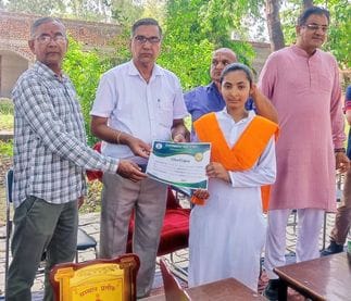 Meritorious students of class 10th were honoured