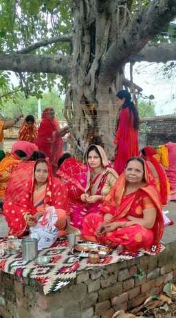 By worshipping Vat-Savitri, married women prayed for the long life of their husbands