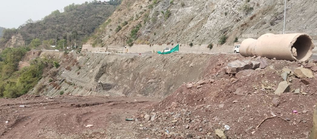 Work on making four lanes at Chakkimod started after ten months