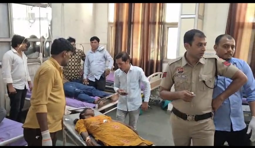 One dead, six injured in auto-car collision