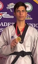 Hardik Ahlawat won gold medal in State Taekwondo
