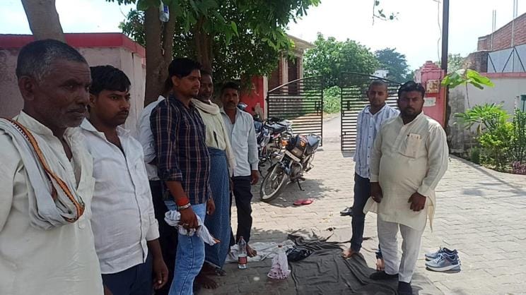 The body of a villager missing for four days was found floating in the river