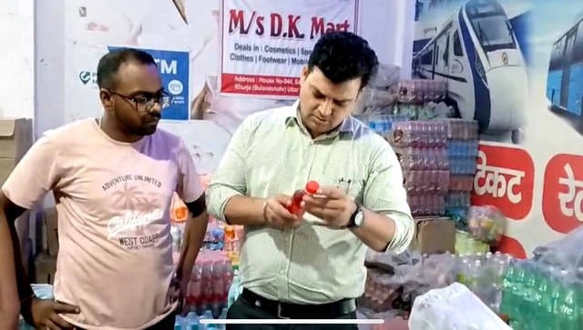 During the raid, expired cold drinks were found at the wholesaler and shop