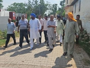 10 lakh given for road construction in Lower Nangal village