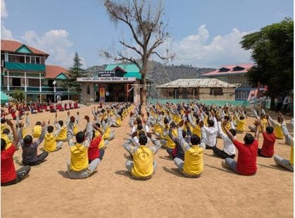 Children were told about yoga in Nerva school
