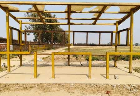 Tins are missing from some passenger sheds and benches are missing from some