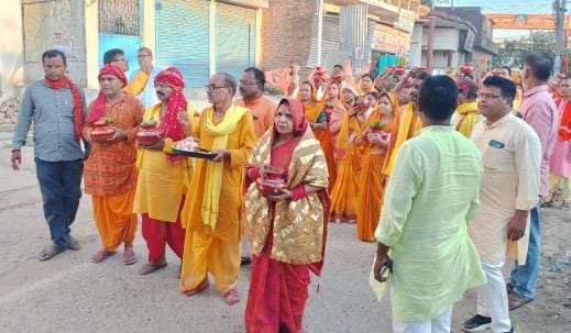Kalash Yatra taken out with much fanfare for the consecration of life