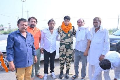 Dinesh Malik welcomed back from duty during Operation Sindoor