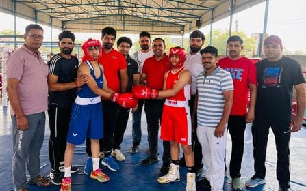 Bhumi won the gold medal in district boxing competition