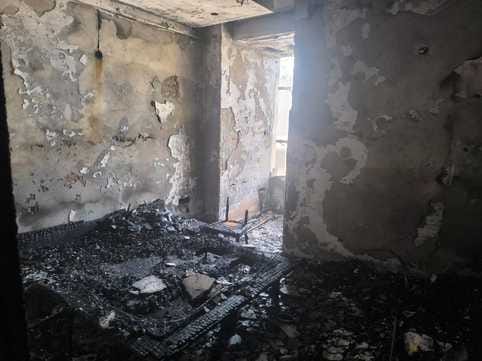The fire started due to a short circuit in a room on the second floor