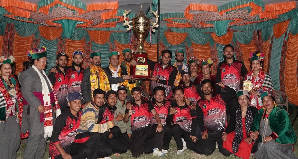 Bhagwati Warriors Club Nichar won the cricket competition