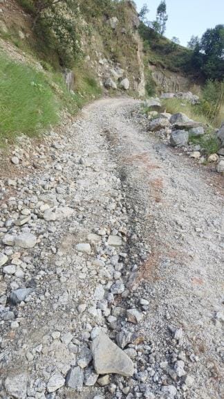 Demand for improvement of Bangapani-Jarajibali road