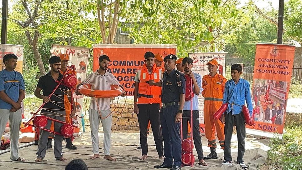 Mock drill was conducted in Sihama to prevent disasters
