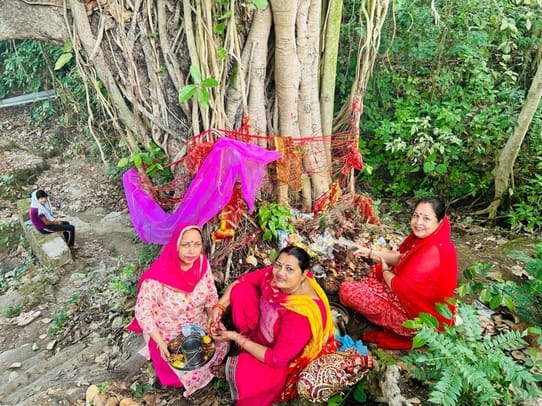 By worshipping Vat Savitri, married women prayed for the longevity of their husbands