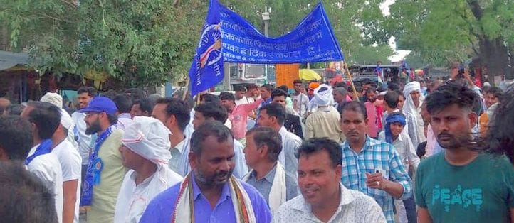 Ambedkar procession started from Joringala to Kadar Chowk