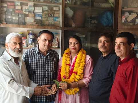 Laxmi Bundel became Ajmer city women congress president, wave of happiness among congressmen