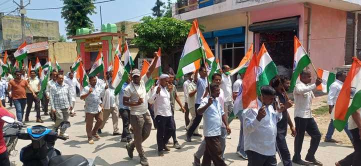 Tiranga Yatra taken out in honor of the army