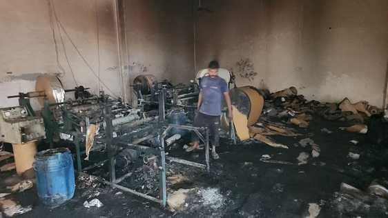 A huge fire broke out in a dona-pattal factory due to a short circuit