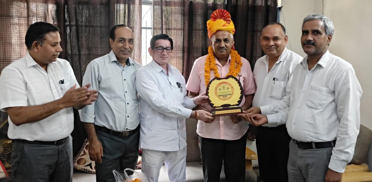 Assistant Secretary Satya Narayan Sharma honored by Officer Association