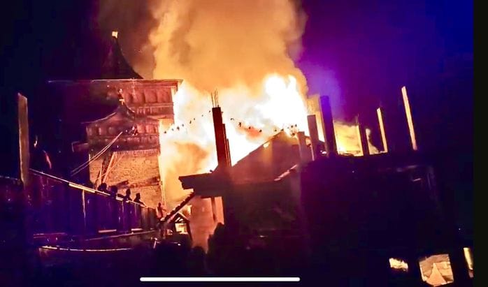 Homes of five families in Ghodna village were destroyed by fire