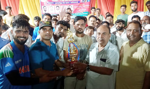 Bharatpur won the tournament by defeating Khushalpur by 22 runs